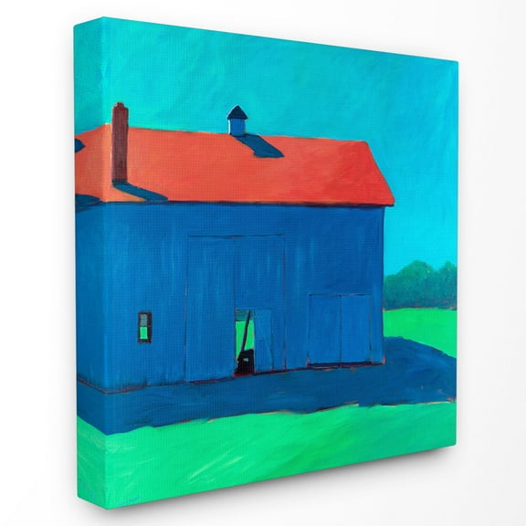 The Stupell Home Decor Collection Colorful Luminous Painted Farm Barn Canvas Wall Art