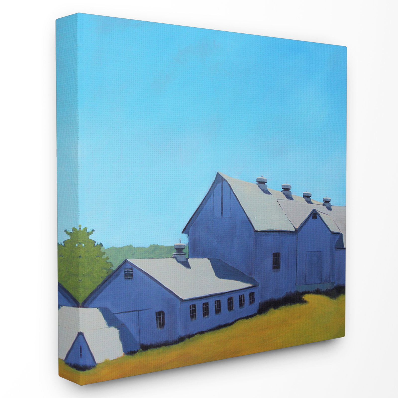 The Stupell Home Decor Collection Colorful Luminous Painted Farm House Canvas Wall Art