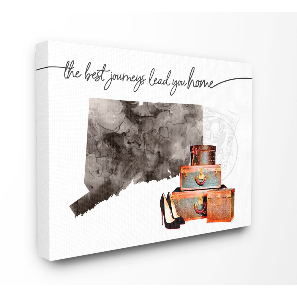 The Stupell Home Decor Collection Connecticut State The Best Journeys