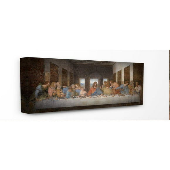 The Stupell Home Decor Collection Da Vinci The Last Supper Religious Classical Painting Canvas Wall Art