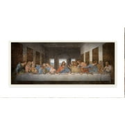 The Stupell Home Decor Collection Da Vinci The Last Supper Religious Classical Painting Wood Wall Art