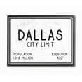 thumbnail image 1 of The Stupell Home Decor Collection Dallas City Limit Canvas Wall Art, 1 of 2