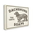 thumbnail image 1 of The Stupell Home Decor Collection Daschund Soap Vintage Sign Canvas Wall Art, 1 of 5