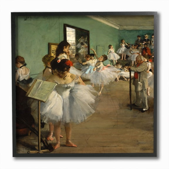 The Stupell Home Decor Collection Degas The Dance Class Ballet Classical Painting Framed Giclee Texturized Art