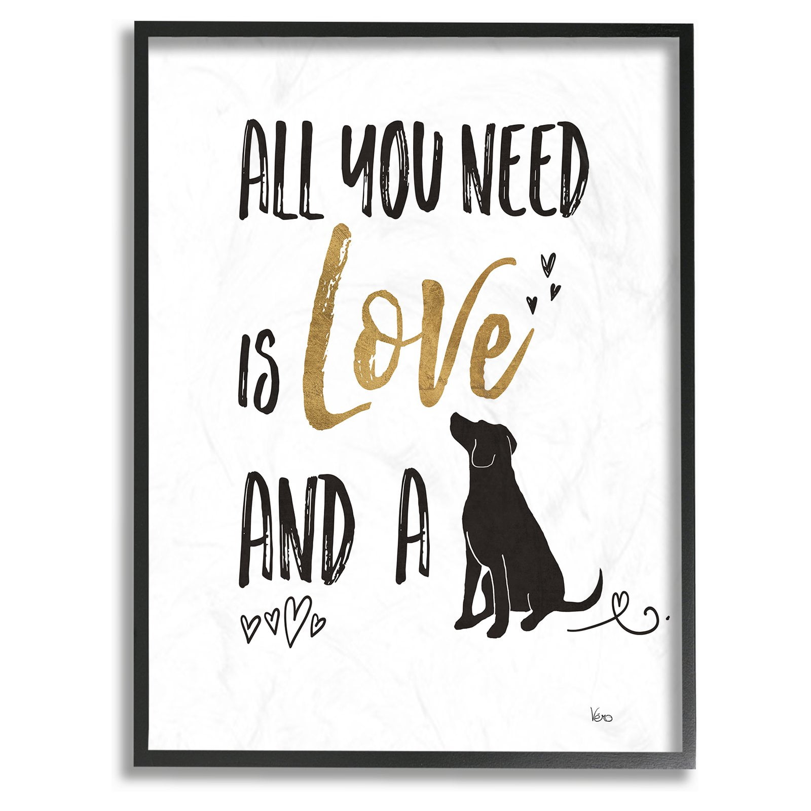 The Stupell Home Decor Collection Dog Lover Typography Wall Art