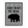thumbnail image 1 of The Stupell Home Decor Collection Don't Wake The Bear Oversized Framed Giclee Texturized Art, 16 x 1.5 x 20, 1 of 4