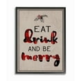 thumbnail image 1 of The Stupell Home Decor Collection Eat Drink and Be Merry Typography Framed Wall Art, 1 of 5