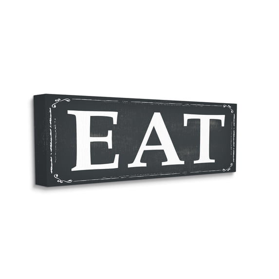 The Stupell Home Decor Collection Eat Word Wall Art