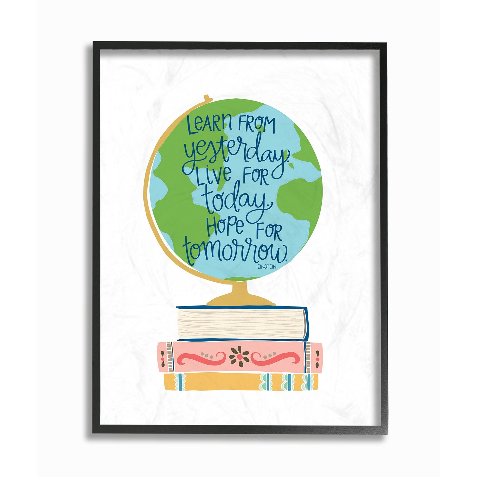 The Stupell Home Decor Collection Einstein Learn from Yesterday Wall Art