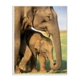thumbnail image 1 of The Stupell Home Decor Collection Elephant Family Mother with Child Wood Wall Art, 1 of 6