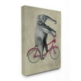 thumbnail image 1 of The Stupell Home Decor Collection Elephant On A Bicycle Super Canvas Wall Art, 1 of 4