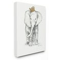 thumbnail image 1 of The Stupell Home Decor Collection Elephant Royalty Graphite Drawing Wall Art, 1 of 8