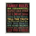 thumbnail image 1 of The Stupell Home Decor Collection Family Rules Chalkboard Style Oversized Wall Plaque Art, 12.5 x 0.5 x 18.5, 1 of 6