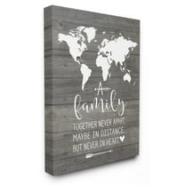 The Stupell Home Decor Collection Family Together In Heart Oversized Wall Plaque Art, 13 x 0.5 x 19