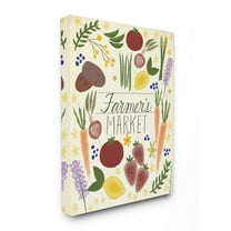 The Stupell Home Decor Collection Farmers Market Vegetable Illustration Wall Art