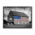 thumbnail image 1 of The Stupell Home Decor Collection Black and White Farmhouse Barn American Flag Oversized Framed Giclee Texturized Art, 16 x 1.5 x 20, 1 of 6