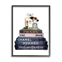 The Stupell Home Decor Collection Fashion Books with Makeup Framed Giclee Wall Art