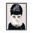 thumbnail image 1 of The Stupell Home Decor Collection Fashion Feline Jewelry And Makeup Cat Framed Giclee Texturized Art, 1 of 8