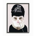 thumbnail image 1 of The Stupell Home Decor Collection Fashion Feline Jewelry And Makeup Cat Framed Giclee Texturized Art, 1 of 4