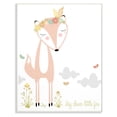thumbnail image 1 of The Stupell Home Decor Collection Floral and Feathered Stay Clever Little Fox Wall Art, 1 of 6