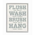 thumbnail image 1 of The Stupell Home Decor Collection Flush Wash Brush Hang Bold Grey and White Textured Typography Gray Farmhouse Rustic Framed Giclee Texturized Art, 1 of 4