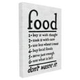 thumbnail image 1 of The Stupell Home Decor Collection Food Steps Don't Waste It Subtle Birch Typography Oversized Stretched Canvas Wall Art, 24 x 1.5 x 30, 1 of 2