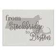thumbnail image 1 of The Stupell Home Decor Collection From Stockbridge To Boston Typography Map Wall Plaque, 1 of 5