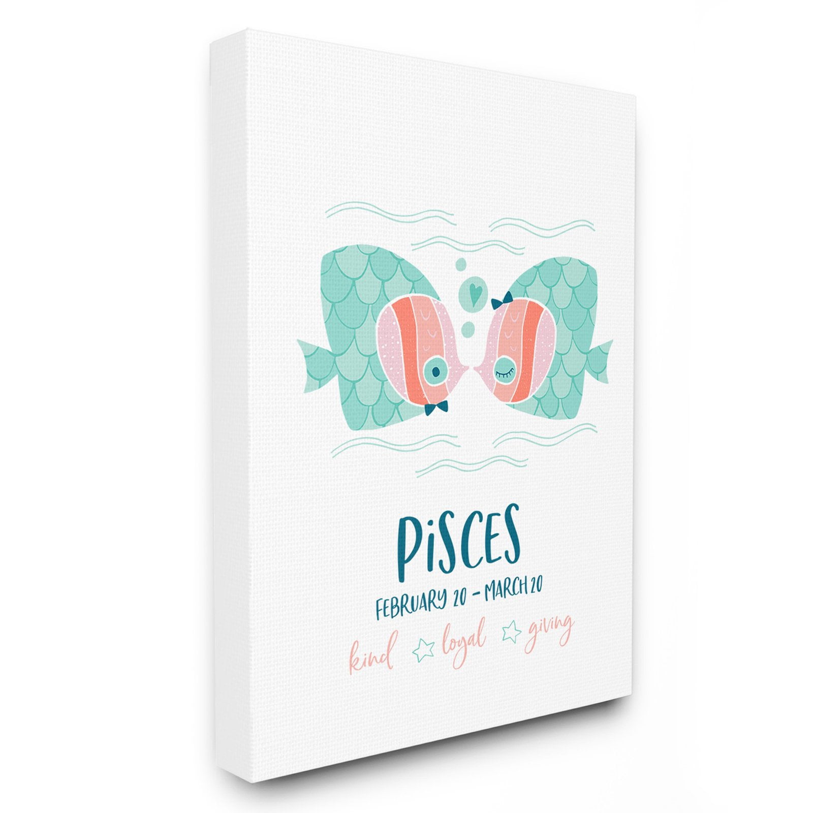 The Stupell Home Decor Collection Fun Modern Zodiac Pisces Fish Wall Art