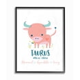 thumbnail image 1 of The Stupell Home Decor Collection Fun Modern Zodiac Taurus Bull Wall Art, 1 of 3
