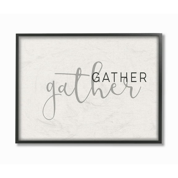 Stupell Gather Typography Framed Giclee Wall Art 16 x 20