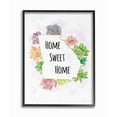 thumbnail image 1 of The Stupell Home Decor Collection Georgia State Home Sweet Home Succulent Watercolor Vignette Framed Giclee Texturized Art, 1 of 4