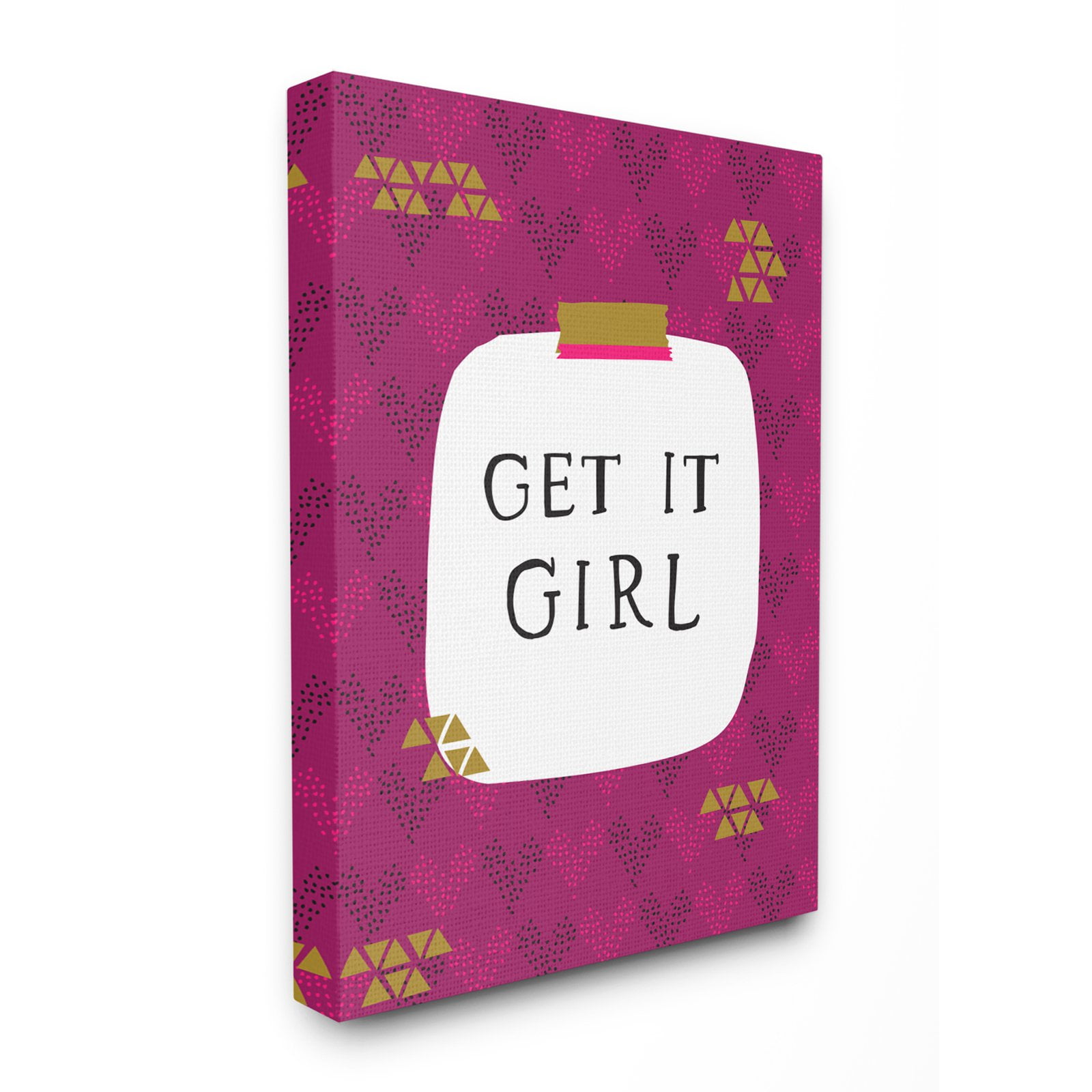 The Stupell Home Decor Collection Get it Girl Wall Art