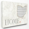 thumbnail image 1 of The Stupell Home Decor Collection Gingham Ohio Heart and Home Wall Art, 1 of 5