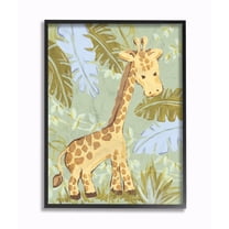 Stupell Giraffe in the Jungle Wall Art 11x14