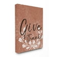 thumbnail image 1 of The Stupell Home Decor Collection Give Thanks Oak Leaves Stretched Canvas Wall Art, 16 x 1.5 x 20, 1 of 4