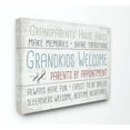 thumbnail image 1 of The Stupell Home Decor Collection Grandparents House Rules Type on Planks Canvas Wall Art, 1 of 4