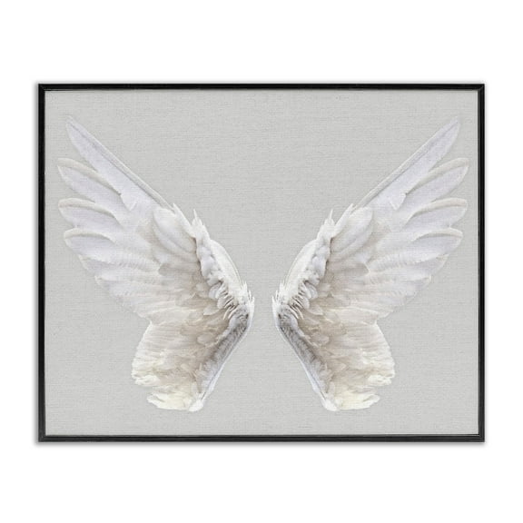The Stupell Home Decor Collection Grey Wings Wall Art