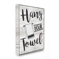 thumbnail image 1 of The Stupell Home Decor Collection Hang Your Towel Canvas Wall Art, 1 of 2