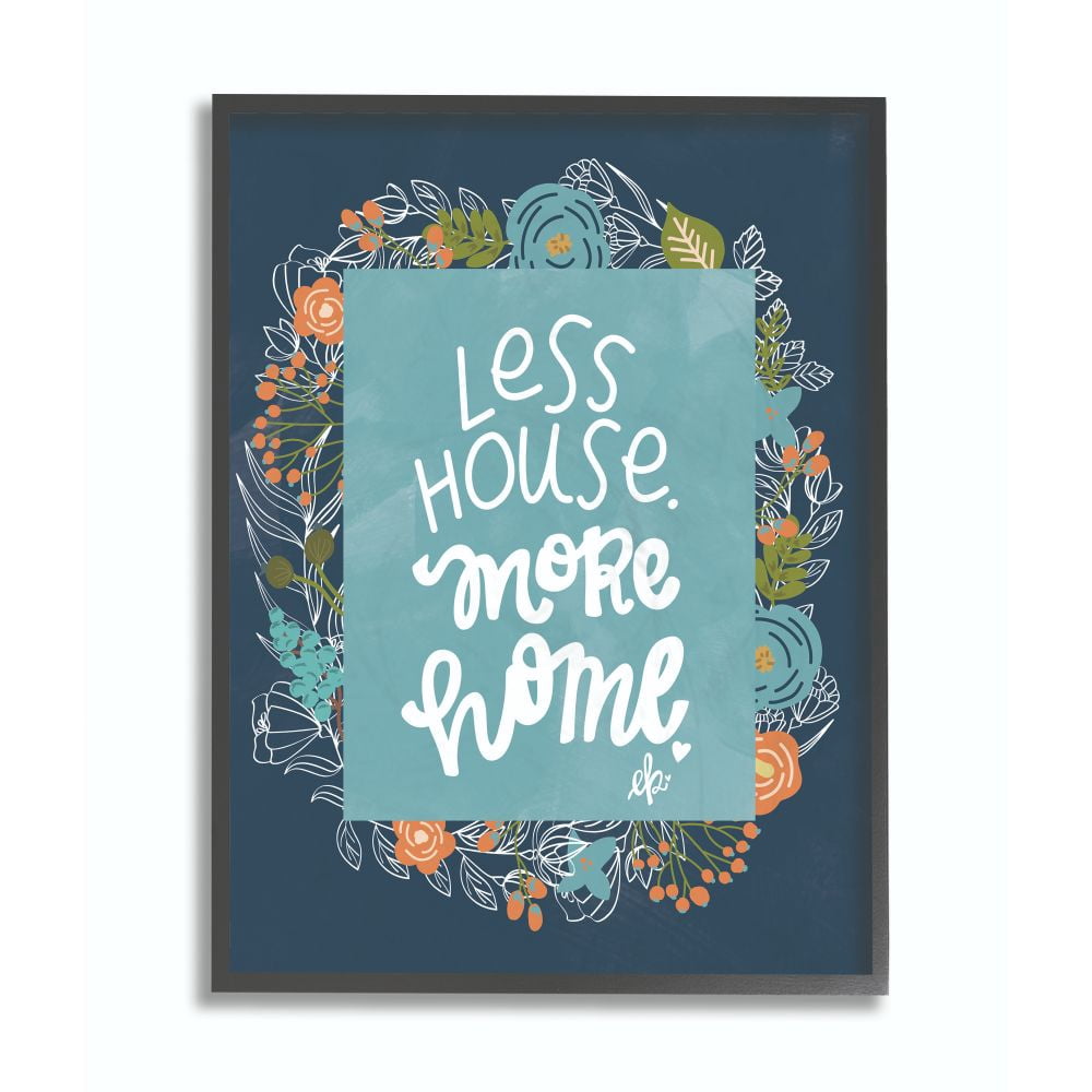 The Stupell Home Decor Collection Heaven Is A Place On Earth Inspirational Floral Abstraction Framed Giclee Texturized Art