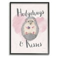 thumbnail image 1 of The Stupell Home Decor Collection Hedgehugs and Kisses Framed Giclee Wall Art, 1 of 4