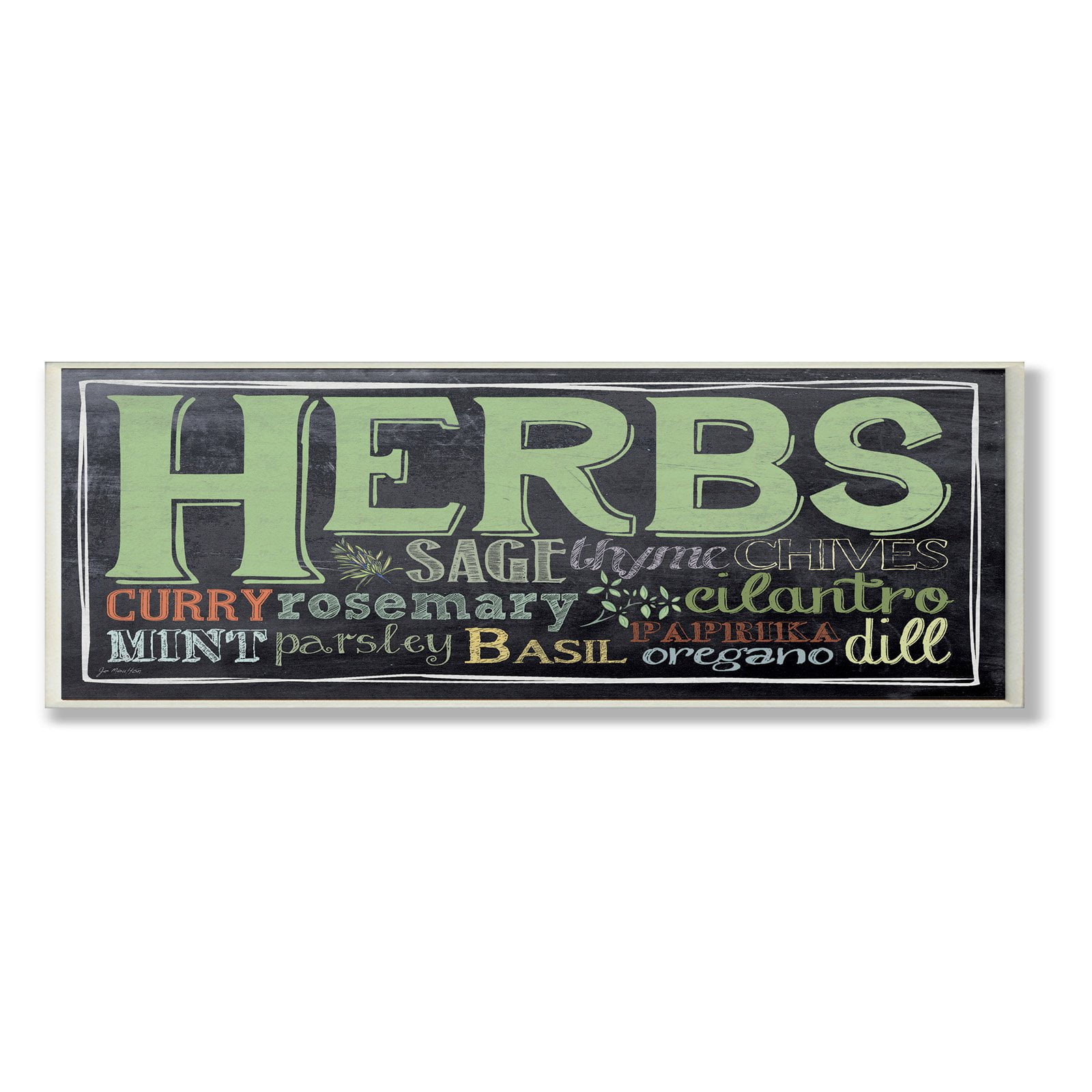 Stupell IndustriesHerbs Chalkboard Look Typography Kitchen Wall Plaqueby Jo Moulton