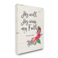 thumbnail image 1 of The Stupell Home Decor Collection His Will Way And Faith Oversized Stretched Canvas Wall Art, 24 x 1.5 x 30, 1 of 4