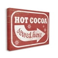 thumbnail image 1 of The Stupell Home Decor Collection Holiday Rustic Distressed White and Red Vintage Sign Hot Cocoa Served Here Oversized Stretched Canvas Wall Art, 24 x 1.5 x 30, 1 of 5