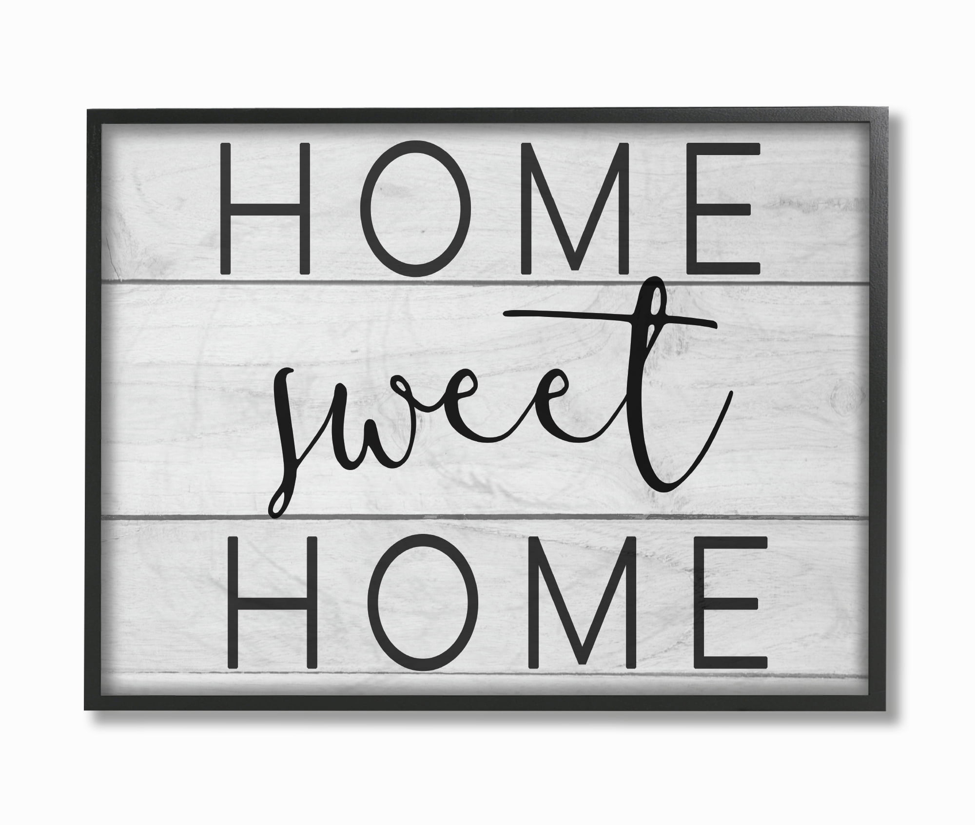 The Stupell Home Decor Collection Home Sweet Home Planks Wall Art