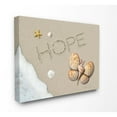 thumbnail image 1 of The Stupell Home Decor Collection Hope Written In Sand With Starfish Sand Dollar and Seashell Butterfly Canvas Wall Art, 1 of 4