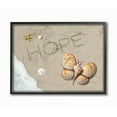 thumbnail image 1 of The Stupell Home Decor Collection Hope Written In Sand With Starfish Sand Dollar and Seashell Butterfly Framed Giclee Texturized Art, 1 of 4