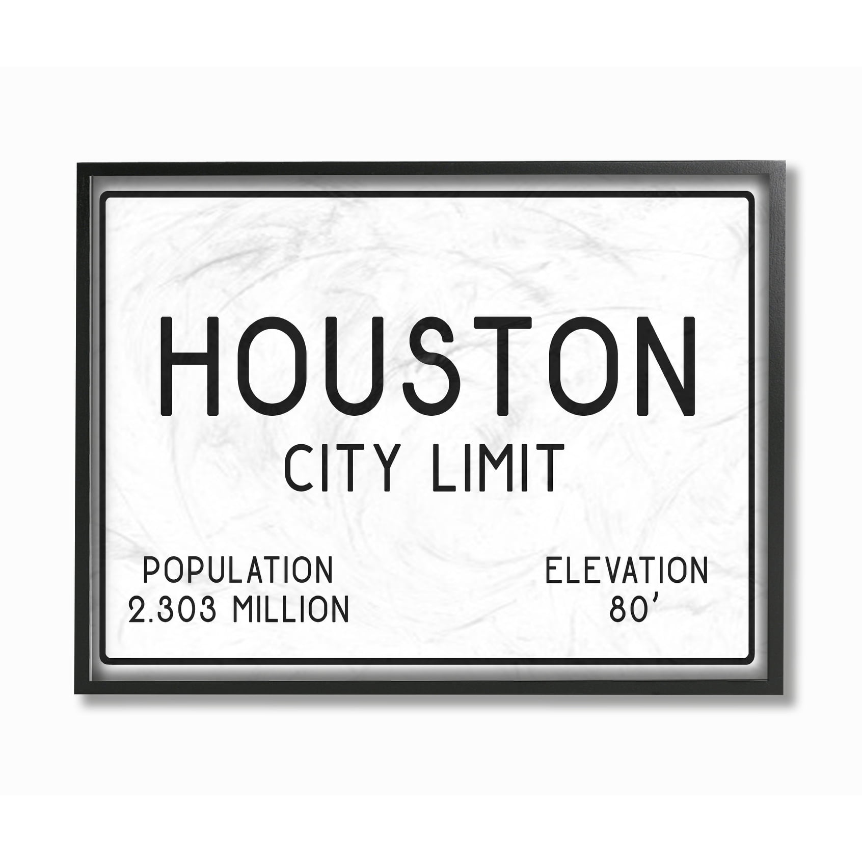 The Stupell Home Decor Collection Houston City Limit Canvas Wall Art