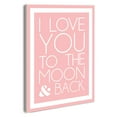 thumbnail image 1 of The Stupell Home Decor Collection I Love You To The Moon & Back Wall Plaque, 1 of 6