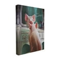 thumbnail image 1 of The Stupell Home Decor Collection I'm Beautiful Painted Pig in Mirror Illustration XXL Stretched Canvas Wall Art, 30 x 1.5 x 40, 1 of 6