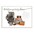 thumbnail image 1 of The Stupell Home Decor Collection Illinois State The Best Journeys Lead You Home Fashion Shoes and Luggage Illustration Wood Wall Art, 1 of 6